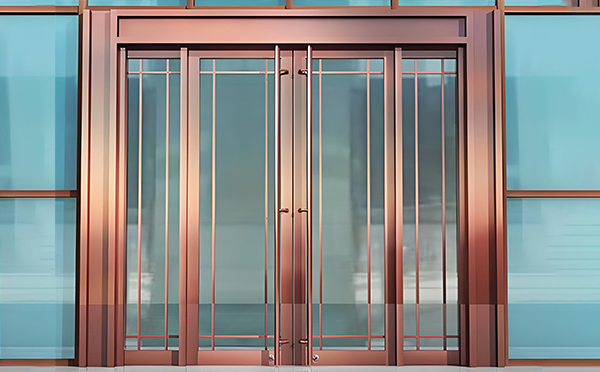 临夏玻璃地弹门