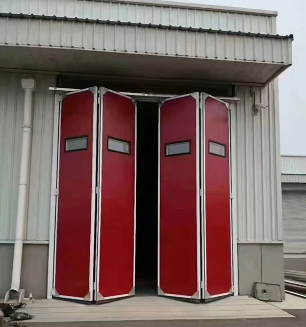 临夏工业折叠门在大型装配车间出入口的应用实例